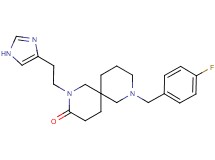 8-(4-fluorobenzyl)-2-[2-(1H-imidazol-4-yl)ethyl]-2,8-diazaspiro[5.5]undecan-3-one