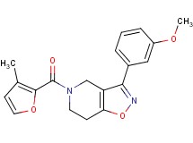 3-(3-methoxyphenyl)-5-(3-methyl-2-furoyl)-4,5,6,7-tetrahydroisoxazolo[4,5-c]pyridine