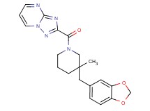 2-{[3-(1,3-benzodioxol-5-ylmethyl)-3-methylpiperidin-1-yl]carbonyl}[1,2,4]triazolo[1,5-a]pyrimidine