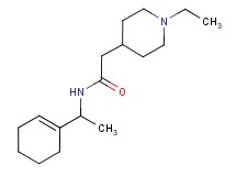 N-[1-(1-cyclohexen-1-yl)ethyl]-2-(1-ethyl-4-piperidinyl)acetamide
