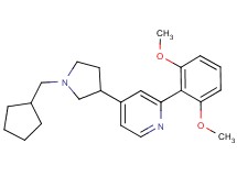 4-[1-(cyclopentylmethyl)pyrrolidin-3-yl]-2-(2,6-dimethoxyphenyl)pyridine