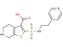 2-{[(2-pyridin-4-ylethyl)amino]sulfonyl}-4,5,6,7-tetrahydrothieno[2,3-c]pyridine-3-carboxylic acid