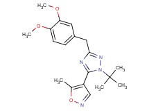 1-tert-butyl-3-(3,4-dimethoxybenzyl)-5-(5-methylisoxazol-4-yl)-1H-1,2,4-triazole