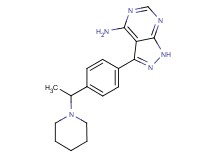 3-[4-(1-piperidin-1-ylethyl)phenyl]-1H-pyrazolo[3,4-d]pyrimidin-4-amine