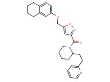 2-{2-[1-({5-[(5,6,7,8-tetrahydro-2-naphthalenyloxy)methyl]-3-isoxazolyl}carbonyl)-2-piperidinyl]ethyl}pyridine