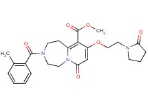 methyl 3-(2-methylbenzoyl)-7-oxo-9-[2-(2-oxo-1-pyrrolidinyl)ethoxy]-1,2,3,4,5,7-hexahydropyrido[1,2-d][1,4]diazepine-10-carboxylate