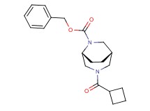benzyl (1S*,5R*)-3-(cyclobutylcarbonyl)-3,6-diazabicyclo[3.2.2]nonane-6-carboxylate
