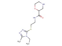 N-{2-[(4-ethyl-5-methyl-4H-1,2,4-triazol-3-yl)thio]ethyl}-2-morpholinecarboxamide hydrochloride