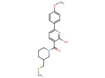 6-(4-methoxyphenyl)-3-({3-[(methylthio)methyl]-1-piperidinyl}carbonyl)-2-pyridinol