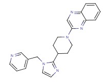 2-{4-[1-(3-pyridinylmethyl)-1H-imidazol-2-yl]-1-piperidinyl}quinoxaline