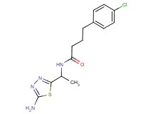N-[1-(5-amino-1,3,4-thiadiazol-2-yl)ethyl]-4-(4-chlorophenyl)butanamide