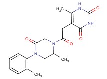 6-methyl-5-{2-[2-methyl-4-(2-methylphenyl)-5-oxo-1-piperazinyl]-2-oxoethyl}-2,4(1H,3H)-pyrimidinedione