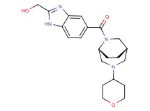 (5-{[(1S*,5R*)-3-(tetrahydro-2H-pyran-4-yl)-3,6-diazabicyclo[3.2.2]non-6-yl]carbonyl}-1H-benzimidazol-2-yl)methanol