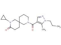 2-cyclopropyl-8-[(5-methyl-1-propyl-1H-pyrazol-4-yl)carbonyl]-2,8-diazaspiro[5.5]undecan-3-one