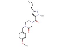 1-(4-methoxybenzyl)-4-[(1-methyl-3-propyl-1H-pyrazol-5-yl)carbonyl]-2-piperazinone