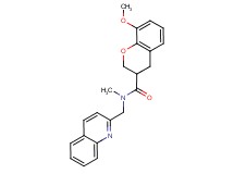 8-methoxy-N-methyl-N-(2-quinolinylmethyl)-3-chromanecarboxamide