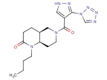 (4aS*,8aR*)-1-butyl-6-{[3-(1H-tetrazol-1-yl)-1H-pyrazol-4-yl]carbonyl}octahydro-1,6-naphthyridin-2(1H)-one