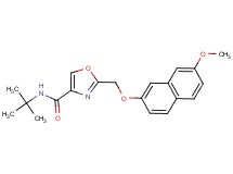 N-(tert-butyl)-2-{[(7-methoxy-2-naphthyl)oxy]methyl}-1,3-oxazole-4-carboxamide