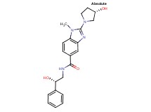 N-[(2S)-2-hydroxy-2-phenylethyl]-2-[(3S)-3-hydroxy-1-pyrrolidinyl]-1-methyl-1H-benzimidazole-5-carboxamide