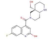 7-fluoro-4-{[rel-(4aS,8aR)-4a-(hydroxymethyl)octahydro-1,6-naphthyridin-6(2H)-yl]carbonyl}-2-quinolinol