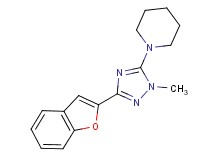1-[3-(1-benzofuran-2-yl)-1-methyl-1H-1,2,4-triazol-5-yl]piperidine