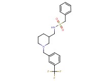 1-phenyl-N-({1-[3-(trifluoromethyl)benzyl]-3-piperidinyl}methyl)methanesulfonamide