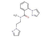 N-methyl-2-(1H-pyrazol-1-yl)-N-[2-(1H-pyrazol-1-yl)ethyl]benzamide