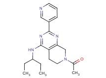 7-acetyl-N-(1-ethylpropyl)-2-pyridin-3-yl-5,6,7,8-tetrahydropyrido[3,4-d]pyrimidin-4-amine