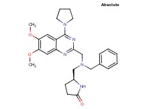 (5S)-5-[(benzyl{[6,7-dimethoxy-4-(1-pyrrolidinyl)-2-quinazolinyl]methyl}amino)methyl]-2-pyrrolidinone