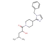 1-[4-(1-benzyl-1H-imidazol-2-yl)-1-piperidinyl]-4-methyl-1-oxo-2-pentanol
