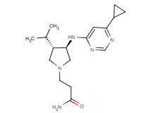 3-{rel-(3R,4S)-3-[(6-cyclopropyl-4-pyrimidinyl)amino]-4-isopropyl-1-pyrrolidinyl}propanamide dihydrochloride
