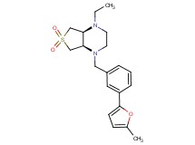 (4aR*,7aS*)-1-ethyl-4-[3-(5-methyl-2-furyl)benzyl]octahydrothieno[3,4-b]pyrazine 6,6-dioxide
