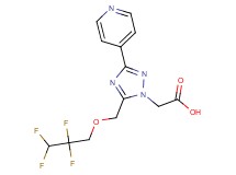 {3-pyridin-4-yl-5-[(2,2,3,3-tetrafluoropropoxy)methyl]-1H-1,2,4-triazol-1-yl}acetic acid