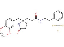 3-[2-(3,4-dimethoxybenzyl)-5-oxo-2-pyrrolidinyl]-N-{2-[2-(trifluoromethyl)phenyl]ethyl}propanamide