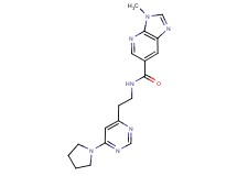 3-methyl-N-{2-[6-(1-pyrrolidinyl)-4-pyrimidinyl]ethyl}-3H-imidazo[4,5-b]pyridine-6-carboxamide