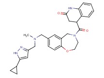 4-{[7-{[[(5-cyclopropyl-1H-pyrazol-3-yl)methyl](methyl)amino]methyl}-2,3-dihydro-1,4-benzoxazepin-4(5H)-yl]carbonyl}-3,4-dihydro-2(1H)-quinolinone