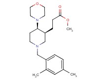 methyl 3-[(3S*,4R*)-1-(2,4-dimethylbenzyl)-4-(4-morpholinyl)-3-piperidinyl]propanoate