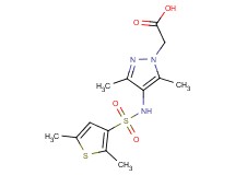 (4-{[(2,5-dimethyl-3-thienyl)sulfonyl]amino}-3,5-dimethyl-1H-pyrazol-1-yl)acetic acid