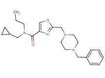 2-[(4-benzyl-1-piperazinyl)methyl]-N-(cyclopropylmethyl)-N-propyl-1,3-oxazole-4-carboxamide