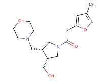 [(3R*,4R*)-1-[(3-methylisoxazol-5-yl)acetyl]-4-(morpholin-4-ylmethyl)pyrrolidin-3-yl]methanol