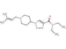 N,N-diethyl-1-[1-(3-methyl-2-buten-1-yl)-4-piperidinyl]-1H-1,2,3-triazole-4-carboxamide