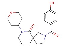 2-(4-hydroxybenzoyl)-7-(tetrahydro-2H-pyran-4-yl)-2,7-diazaspiro[4.5]decan-6-one
