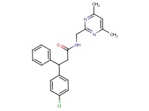 3-(4-chlorophenyl)-N-[(4,6-dimethylpyrimidin-2-yl)methyl]-3-phenylpropanamide