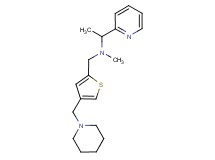 N-methyl-N-{[4-(piperidin-1-ylmethyl)-2-thienyl]methyl}-1-pyridin-2-ylethanamine