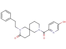 8-[(5-hydroxy-2-pyridinyl)carbonyl]-2-(2-phenylethyl)-2,8-diazaspiro[5.5]undecan-3-one