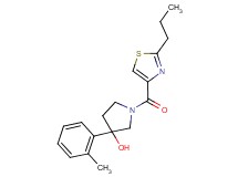 3-(2-methylphenyl)-1-[(2-propyl-1,3-thiazol-4-yl)carbonyl]pyrrolidin-3-ol
