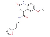N-[3-(2-furyl)propyl]-6-methoxy-2-oxo-1,2,3,4-tetrahydroquinoline-4-carboxamide