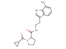 1-(cyclopropylcarbonyl)-N-[2-(7-methyl-1H-indol-3-yl)ethyl]prolinamide