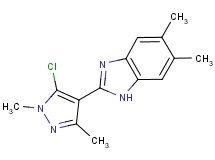 2-(5-chloro-1,3-dimethyl-1H-pyrazol-4-yl)-5,6-dimethyl-1H-benzimidazole