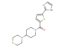 4-(1-{[5-(1H-imidazol-2-yl)-2-thienyl]carbonyl}piperidin-4-yl)thiomorpholine